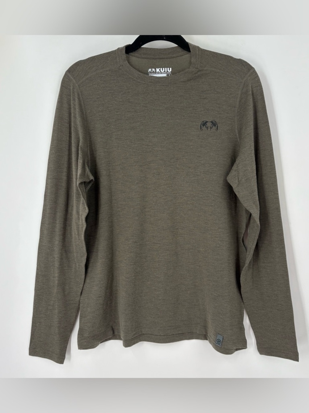 KUIU Ultra Merino 120 LT long sleeve Crew T Ash
